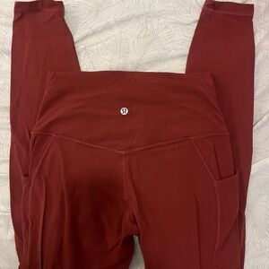 lululemon athletica Women's Burgundy Leggings